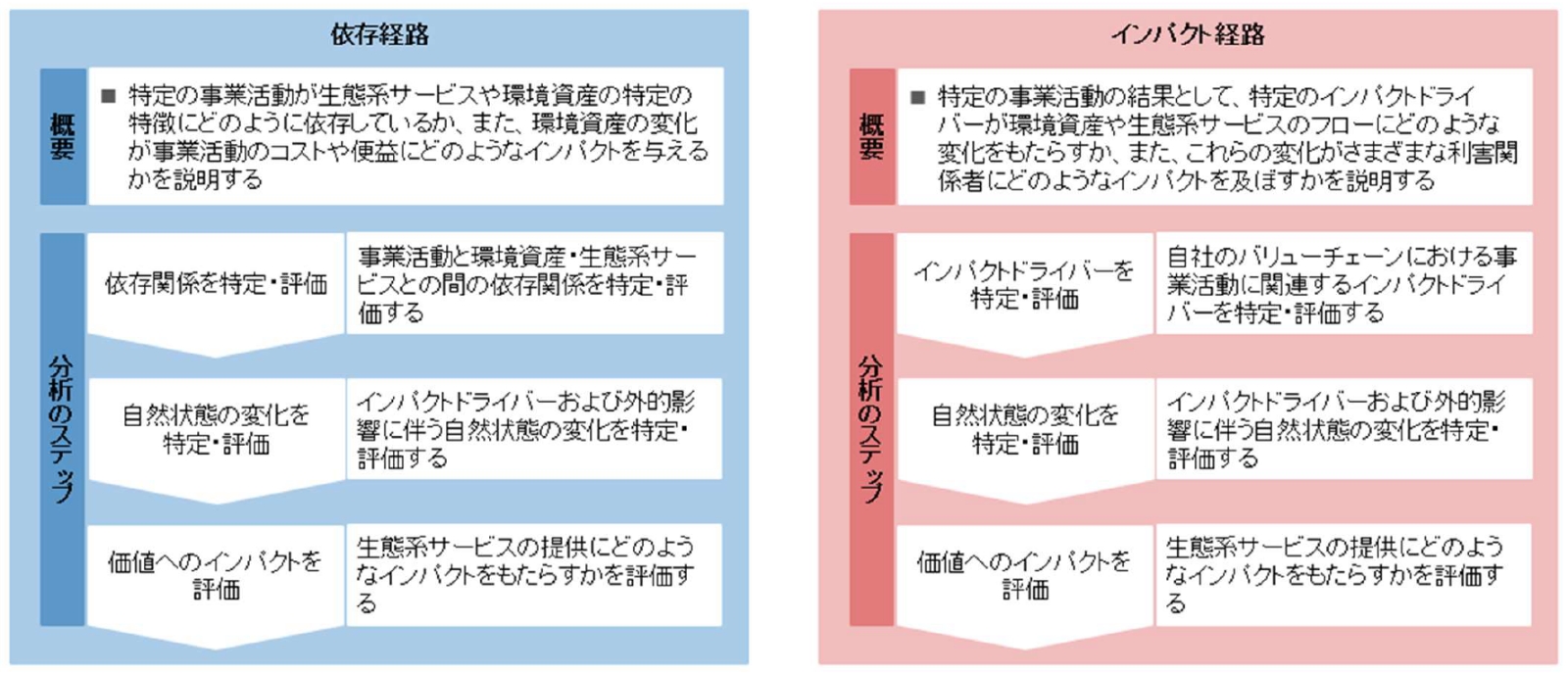 依存経路とインパクト経路